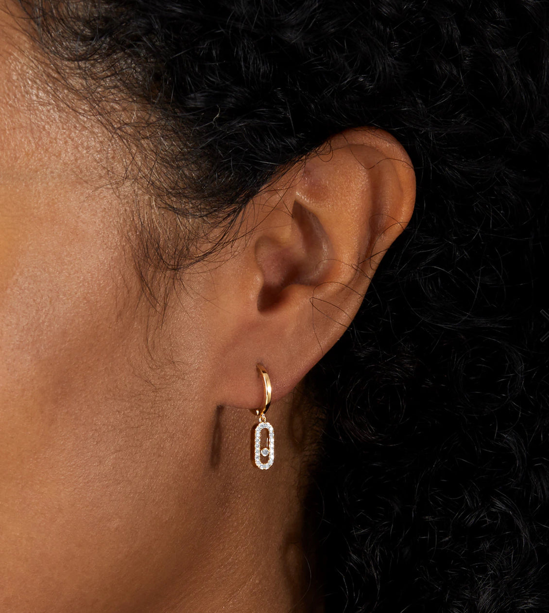 Elara Diamond Hoop Earrings (in gold & silver)