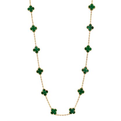 Coki Long Melli Necklace - Green / Gold