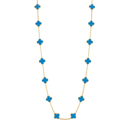 Coki Long Melli Necklace - Blue / Gold
